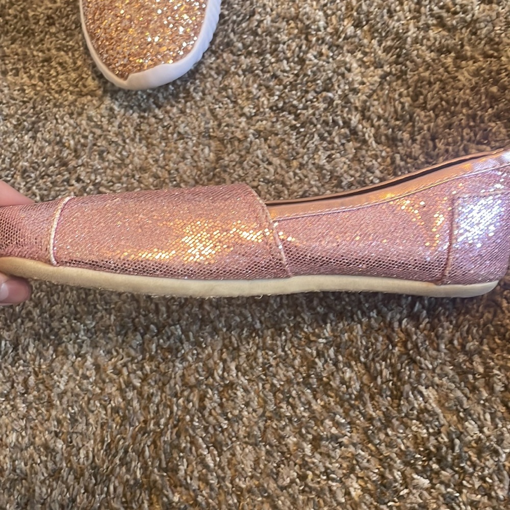 Pink Sparkle Toms - Picture 3 of 7